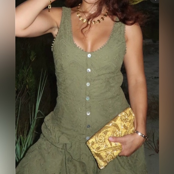 House of Harlow 1960 Embroidered Eyelet Dress | Size 6 - Picture 6 of 8